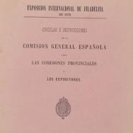 Circular i instruccions de la Comissió General Espanyola per a les comissions provincials i expositors. ES.462508. ADPV. Diputació. E.7.1, caixa 4, exp.39
