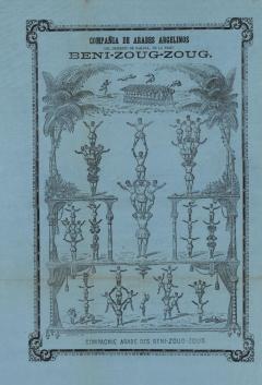 Compañía de Árabes Argelinos Beni-Zoug-Zoug. 1871; 44 x 32 cm. ES.462508.ADPV/Carteles de circo/ Sig. IX.1. caja 25,  legajo 82.03