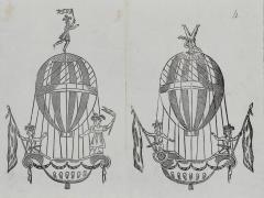 Batalla de globos.  1846; 43 x 31 cm. ES.462508.ADPV/Carteles de circo/ Sig. IX.1 caja 11, legajo 56