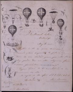Carta de Luis Bordas a Manuel Calvo el 30 de abril de 1859 sobre disponibilidad de la Plaza de Toros de Valencia. 1859. ES.462508.ADPV/Carteles de circo/ IX. 1 caja 18, legajo 72