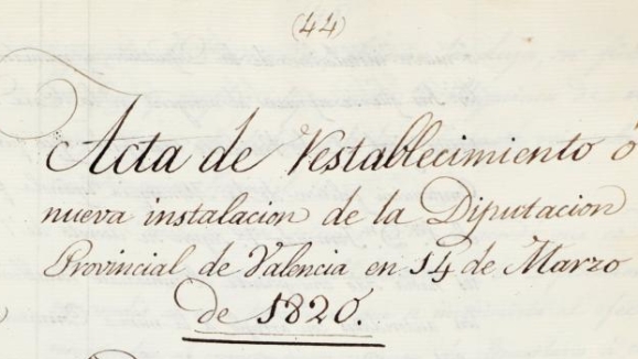 Actas de Pleno de la Diputación de Valencia