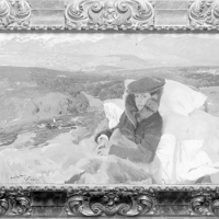 ANTONIO GARCÍA. " Maria malalta a El Pardo" , pintura de Joaquín Sorolla Bastida . 1906. ES.462508.ADPV / Col·lecció Boldún , imatge nº 07423