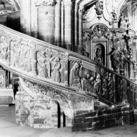 ENRIQUE CARDONA. Escalera de subida al coro. Iglesia Arciprestal de Santa María de Morella. 1927. ES.462508.ADPV/Colección Cardona, imagen nº 00537