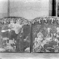 ENRIQUE CARDONA. Escena bíblica. Fragmentos de una predela. Anónimo del s. XV. Albal.  1925. ES.462508.ADPV/Colección Cardona, imagen nº 00731