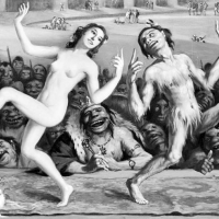 FRANCISCO SANCHIS MUÑOZ Pintura al óleo de la mujer y el diablo, por Daniel Sabater Salabert,. Valencia. 1945. ES.462508.ADPV/Colección Sanchis, imagen nº  01659