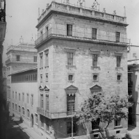 FRANCISCO SANCHIS MUÑOZ. Fotografia del Palau de la Generalitat, seu històrica de la Diputació de València. ES.462508.ADPV/Col·lecció Francisco Sanchis. Imatge nº 01035 del