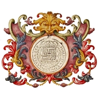 Detalle del sello de Felipe V en el privilegio sobre las corridas de toros en la ciudad de Valencia concedido al Hospital General. 1739. ES.462508.ADPV/Hospital General/IX.1, pergamino 15