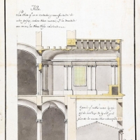 AUTOR DESCONOCIDO. Perfil del oratorio que la Administración de Señoras Nobles propone levantar en la enfermería de mujeres del Hospital General. 1792. ES.462508.ADPV/Mapas y Planos/R01, nº 29.02.
