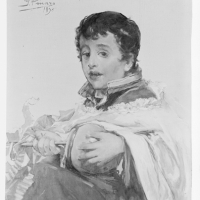 Monaguillo tocando la zambomba, por Ignacio Pinazo Camarlench, 1896. Museo de Bellas Artes de Valencia. Fotografía: Colección Enrique Cardona, ca.1930. Signatura 0814.