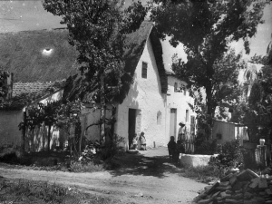 AUTOR DESCONOCIDO. Anciana y niños delante de una barraca en la huerta de Valencia. 1920. ES.462508.ADPV/Colección Ferran Belda, imagen nº 06295